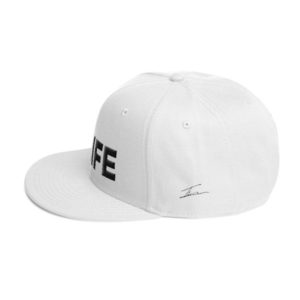 1 Life Otto Snapback Wool Blend 3D Puff Hat (White/Black)