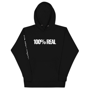 100% REAL – Unisex Hoodie